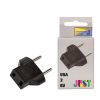  Зображення Адаптер Just USA2EU Plug Black (PLG-USA2EU-BLK) 