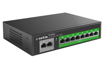  Зображення Комутатор Netis P110GC 8xGE PoE+, 2xGE Uplink, некерований 