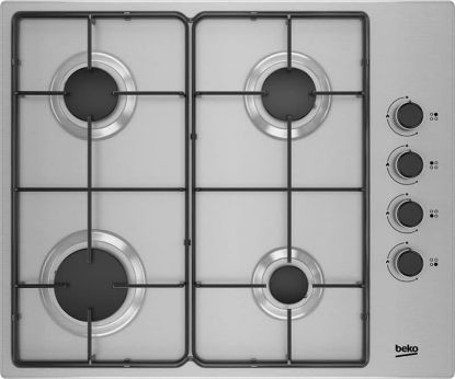  Зображення Варильна поверхня Beko газова, 60см, нерж 