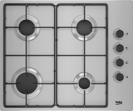  Зображення Варильна поверхня Beko газова, 60см, нерж 