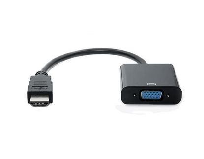  Зображення Перехідник HDMI to VGA 0.15m REAL-EL (EL123500020) 