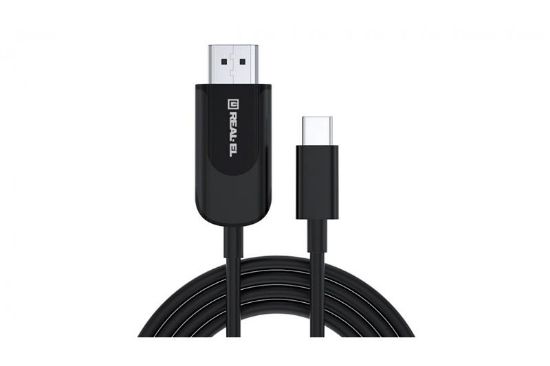  Зображення Перехідник USB Type-C to HDMI 1.8m CHD-180 4K 60Hz REAL-EL (EL123500044) 