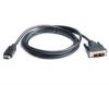  Зображення Кабель мультимедійний HDMI to DVI 1.8m REAL-EL (EL123500013) 