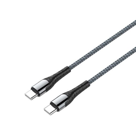  Зображення Кабель 1m Type-C/Type-C Colorway (PD Fast Charging) 3.0А (65W) 1м серый (CW-CBPDCC040-GR) 