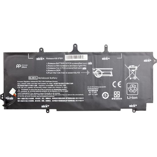  Зображення Акумулятор до ноутбука HP Elitebook Folio 1040 G1 (BL06XL) 11.1V 3784mAh PowerPlant (NB461196) 