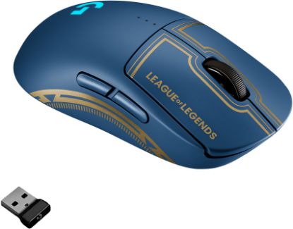  Зображення Мишка бездротова Logitech G PRO Wireless Gaming Mouse League of Legends Edition (910-006451) Blue US 