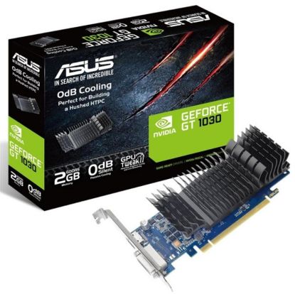  Зображення Відеокарта GeForce GT 1030  2GB GDDR5   Asus Silent  (64-bit) (1228/6008) (DVI, HDMI) (GT1030-SL-2G-BRK)) 