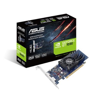  Зображення Відеокарта GeForce GT 1030  2GB GDDR5   Asus  Low Profile (64-bit) (1228/6008) (DisplayPort, HDMI) (GT1030-2G-BRK) ) 