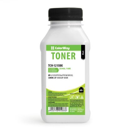  Зображення Тонер Colorway HP CLJ CP1215/1515 Black 60g/bottle 