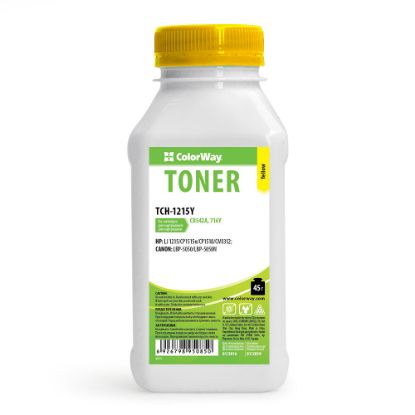 Зображення Тонер Colorway HP CLJ CP1215/1515 Yellow 45g/bottle 