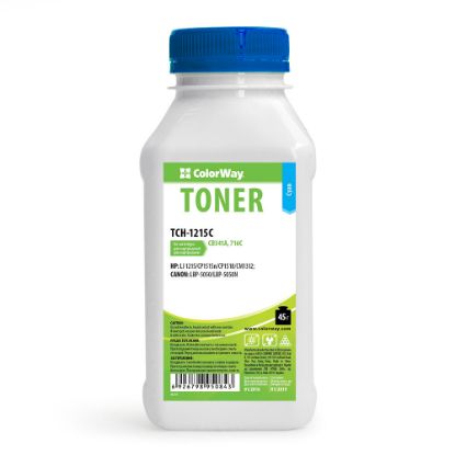  Зображення Тонер Colorway HP CLJ CP1215/1515 Cyan 45g/bottle 