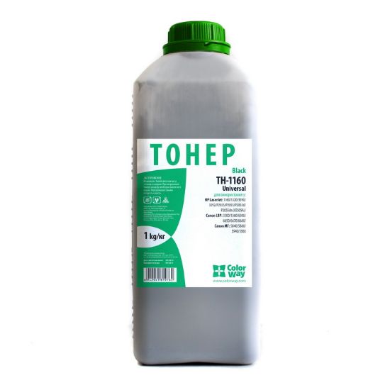  Зображення Тонер HP LJ 1160/1320/2015/2055  1кг  *ColorWay (TH-1160-1B)) 