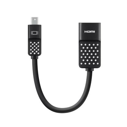  Зображення Адаптер Belkin mini DisplayPort - HDMI (M/F), 0.12 м, Black (F2CD079bt) 