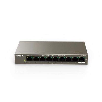  Зображення Комутатор TENDA TEF1109P-8-63W 8xFE PoE, 1xFE Uplink 