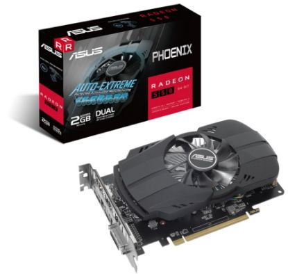  Зображення Відеокарта AMD Radeon 550  2GB GDDR5  Asus Phoenix   64-bit, PCIe x16 v3.0, DVI, HDMI) 