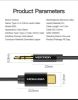  Зображення Перехідник Vention Type-C - 3.5 мм mini-Jack, 1м, Black (BGABF) 