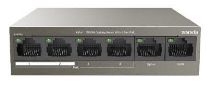  Зображення Комутатор TENDA TEF1106P-4-63W 4xFE PoE, 2xFE Uplink 
