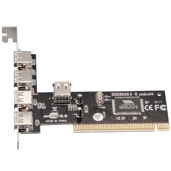  Зображення Контролер Frime VT6212 (ECF-PCItoUSB001) PCI-USB2.0(4+1) 