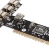  Зображення Контролер Frime VT6212 (ECF-PCItoUSB001) PCI-USB2.0(4+1) 