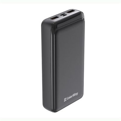  Зображення Внешний аккумулятор (Power Bank) Colorway 20000mAh Slim, Black 
