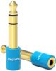  Зображення Адаптер Vention Audio 3.5 mm AF - 6.5 mm AM (VAB-S01-L) 