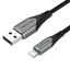  Зображення Кабель Vention USB - Lightning 2.4A 1 m Grey (LABHF) 