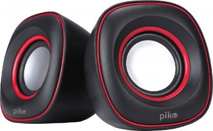  Зображення Акустична система Piko GS-202 USB Black-Red (1283126489457) 