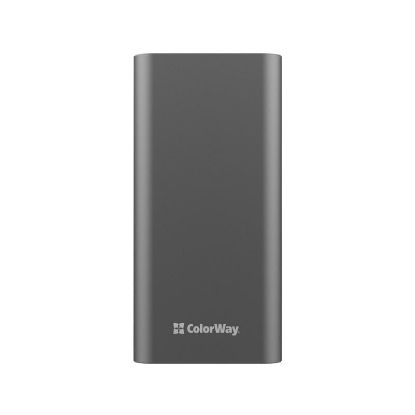  Зображення Внешний аккумулятор (Power Bank) Colorway 20000mAh Full (USBQC3.0 + USB-C Power Delivery 22.5W) Gray 
