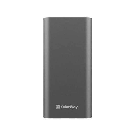  Зображення Внешний аккумулятор (Power Bank) Colorway 20000mAh Full (USBQC3.0 + USB-C Power Delivery 22.5W) Gray 