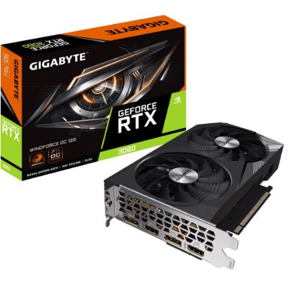  Зображення Відеокарта GIGABYTE GeForce RTX 3060 12GB GDDR6 WINDFORCE OC 