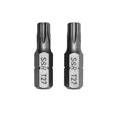  Зображення Біта S&R Torx27 x 25 мм, сталь S2, 2 шт (152070708) 