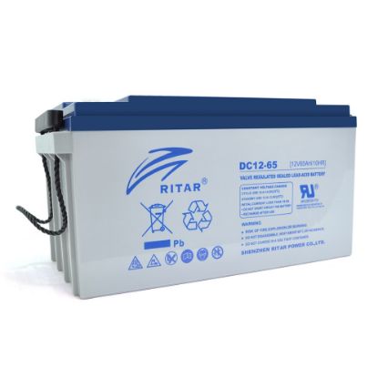  Зображення Акумуляторна батарея Ritar 12V 65AH (DC12-65/07605) AGM 