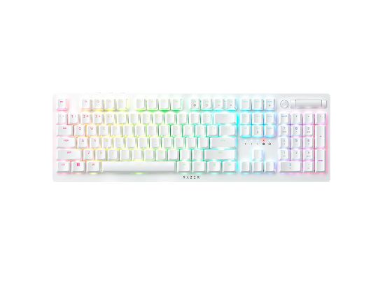  Зображення Клавіатура бездротова Razer DeathStalker V2 Pro Wireless Purple Switch ENG White (RZ03-04363500-R3M1)  
