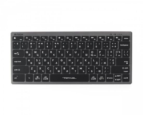  Зображення Клавіатура A4-Tech Fstyler FX61 USB Grey White backlit 