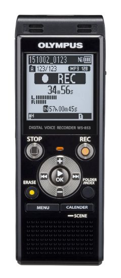  Зображення Диктофон Olympus WS-853 8GB Black (V415131BE000) 
