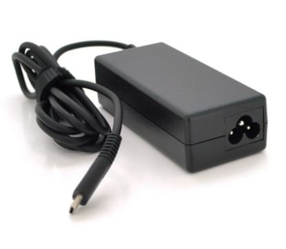  Зображення Блок живлення Merlion для ноутбука HP 65W USB Type-C + каб.живл. (LHP65/Type-C/28343) 