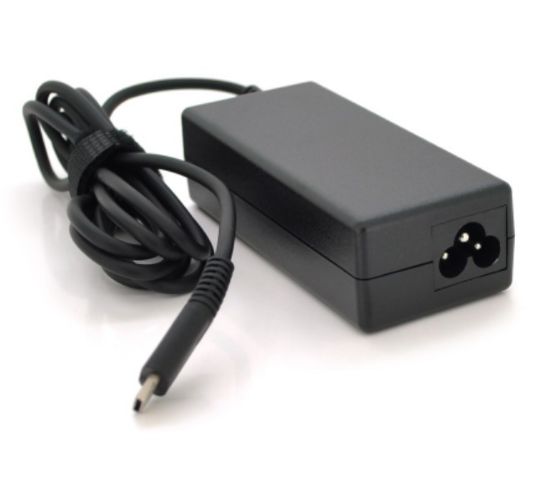  Зображення Блок живлення Merlion для ноутбука HP 65W USB Type-C + каб.живл. (LHP65/Type-C/28343) 