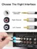  Зображення Кабель Vention AUX 3.5 mm M - 2xRCA M, 0.5 m, Black (BCFBD) 