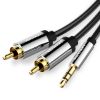  Зображення Кабель Vention AUX 3.5 mm M - 2xRCA M, 3 m, Black (BCFBI) 