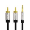  Зображення Кабель Vention AUX 3.5 mm M - 2xRCA M, 3 m, Black (BCFBI) 
