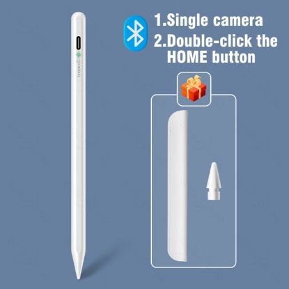  Зображення Стілус для планшета Apple iPad 2018-2021 Goojodoq 11 Gen Plus Bluetooth Magnetic 0.6mm White (1005003175942181W) 