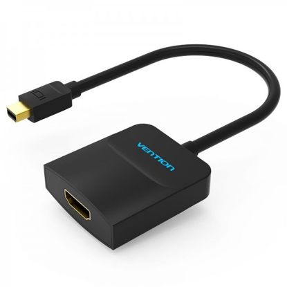  Зображення Адаптер Vention mini DisplayPort - HDMI (M/F), 0.15 м, Black (HBCBB) 