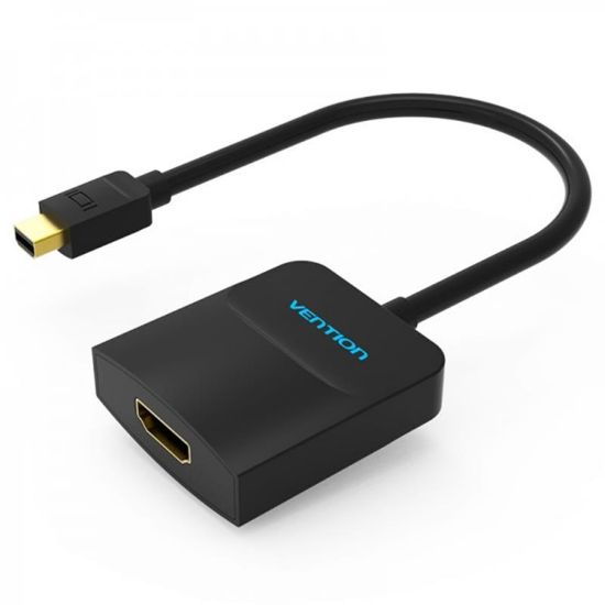  Зображення Адаптер Vention mini DisplayPort - HDMI (M/F), 0.15 м, Black (HBCBB) 