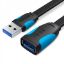  Зображення Подовжувач Vention USB-USB 3 m, Black (VAS-A13-B300) 