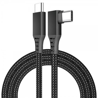  Зображення Кабель Type-C-Type-C Gtwin 90° Degrees Oculus Quest Gen2 Link VR USB 3.1 Gen2 5Gbps 5A 6m Black (1005003912229640C6B) 