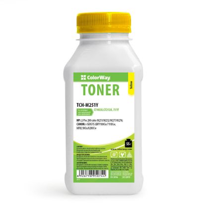  Зображення Тонер Colorway HP CLJ Pro 200 M251/MFP276 Yellow 55g/bottle 