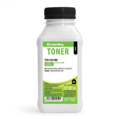  Зображення Тонер Colorway HP CLJ CP1025/Pro100/M175 Black 40g/bottle 