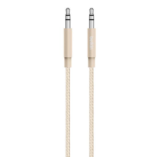  Зображення Аудіо-кабель Belkin Premium 3.5 мм - 3.5 мм (M/M), 1.2 м Gold (AV10164BT04-GLD) 