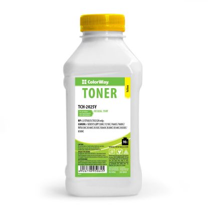 Зображення Тонер HP CLJ CP2025/2020/CM2320  bottle 90г  Yellow  *ColorWay (TCH-2025Y)) 