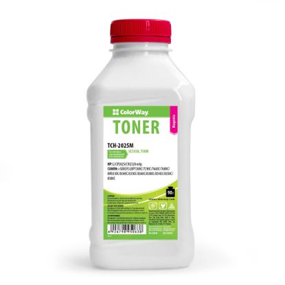  Зображення Тонер HP CLJ CP2025/2020/CM2320  bottle 90г  Magenta  *ColorWay (TCH-2025M)) 